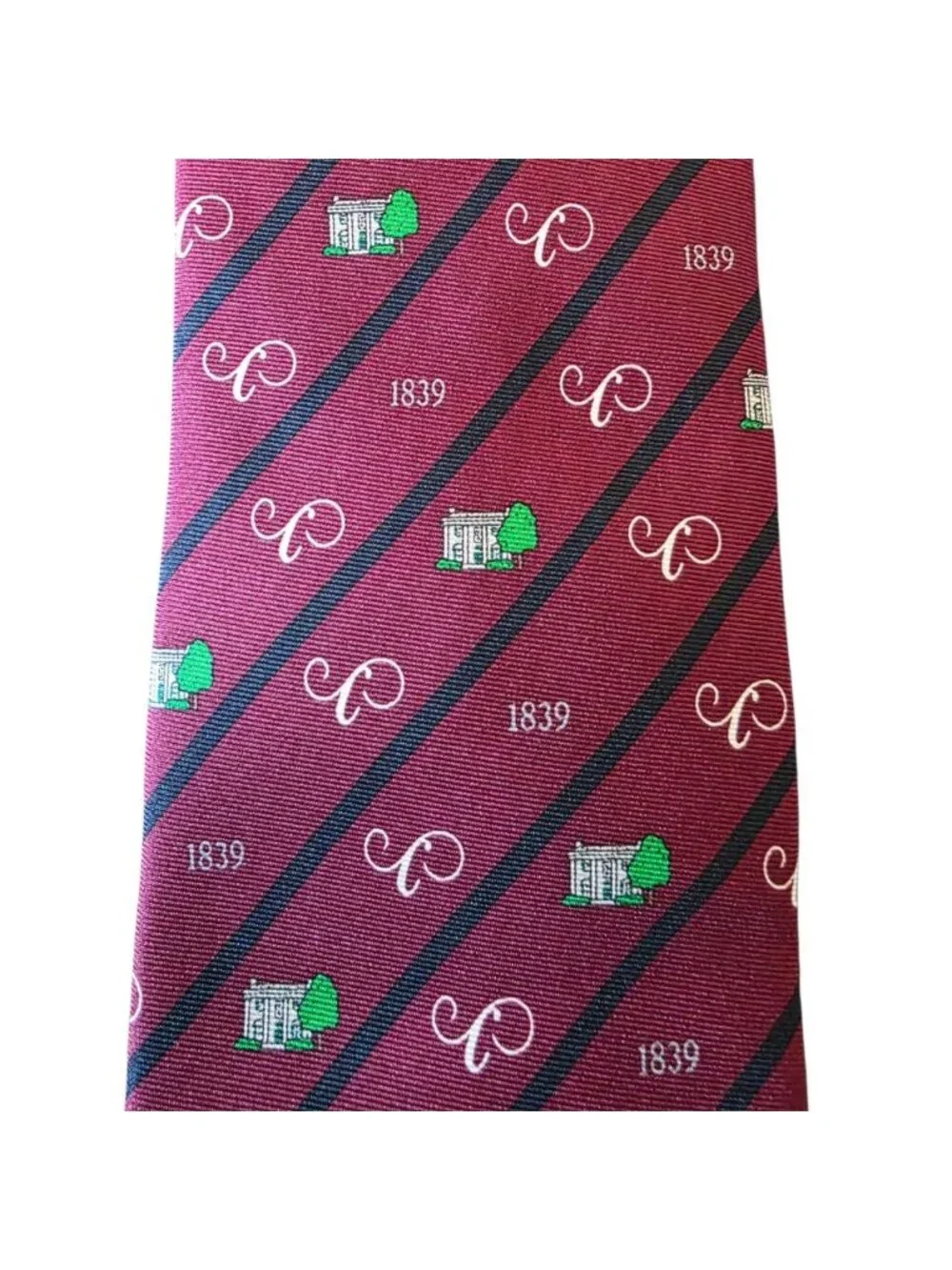 Episcopal High School Silk Tie Burgundy Crest Callaway Loyalty Society USA Made